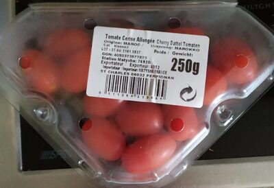 Tomate cerise allongee front packaging