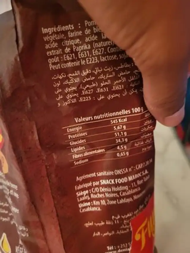 Fun chips ketchup nutrition facts table