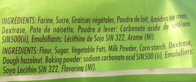 Double mix ingredients label