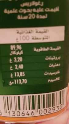 Activia ingredients label