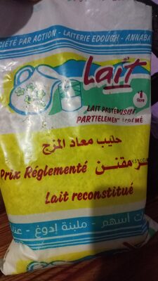 Lait pasterusisé partielement écrémé front packaging