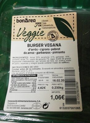 Burguer Vegana