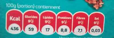 Muesli crunchy front packaging