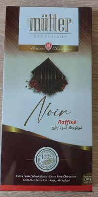 chocolat noir front packaging
