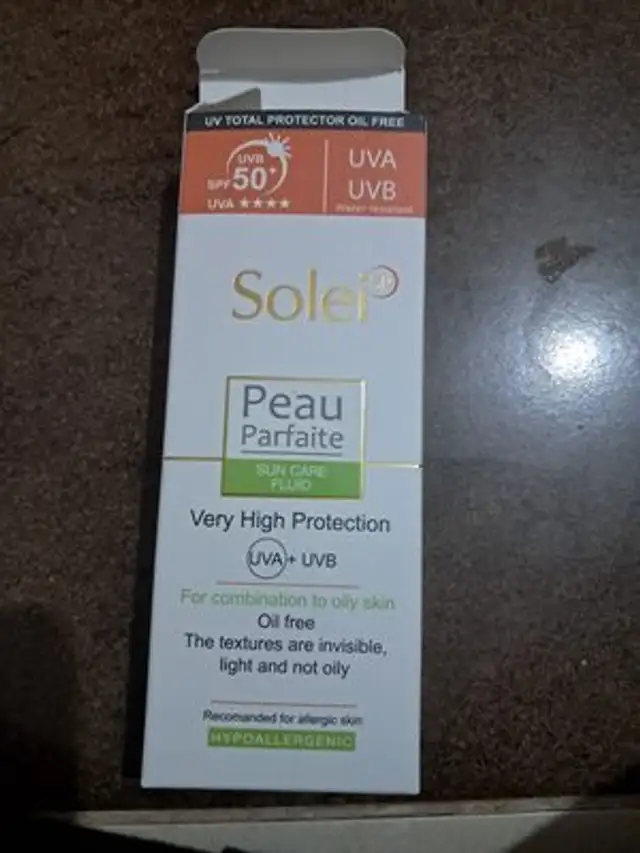 sun care fluid front packaging