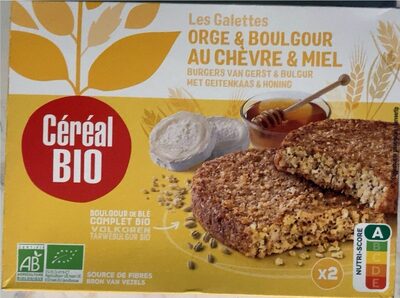 Galettes orge & boulgour au chèvre & miel