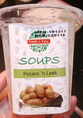 Soups potato and leek