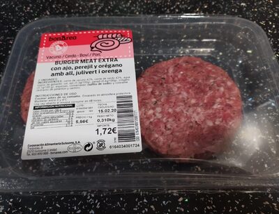 Hamburguesa con ajo y perejil