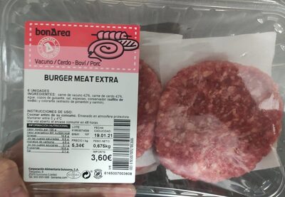 Burguer meat extra
