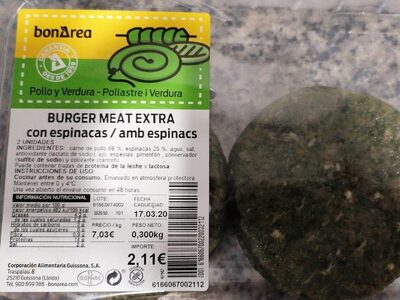Burger meat extra