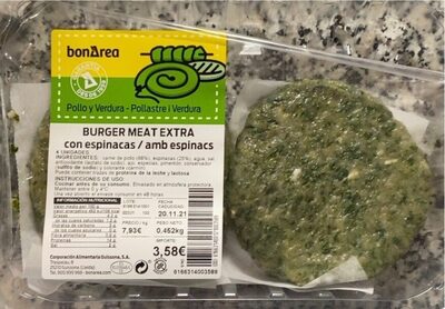 Burguer meat - Pollo y Verdura