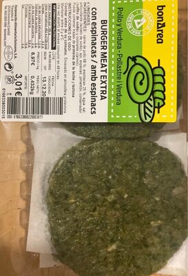 Burger Meat extra con espinacas