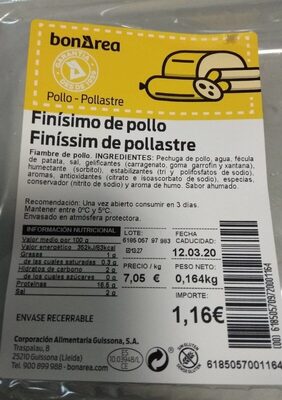 Finísimo de pollo