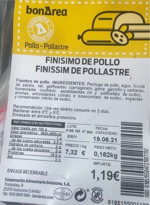 Finisimo de pollo