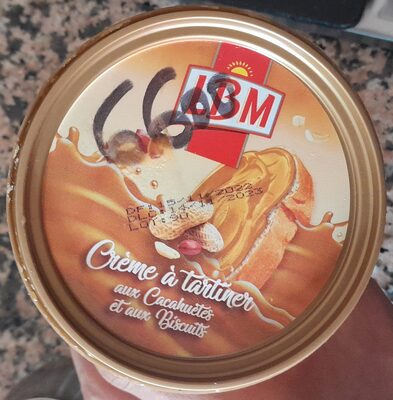 Crème à tartiner aux cacahuètes et aux biscuits