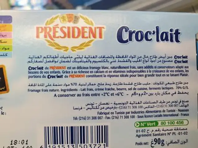 croc'lait ingredients label