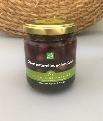 Olives naturelles noires Sahli