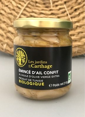 Émincé d'ail confit front packaging