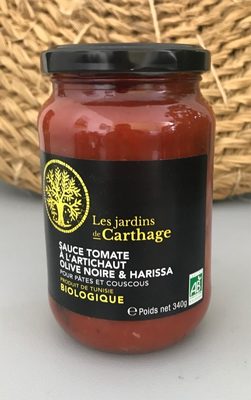 Sauce tomate à l'artichaut olive noire & harissa front packaging