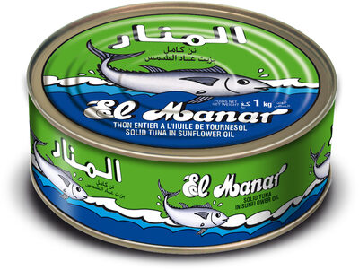 Thon entier à l'huile de tournesol