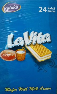 Wafer with milk cream