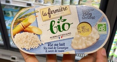 Riz au lait front packaging