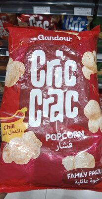 Gandour gric grac popcorn chili front packaging