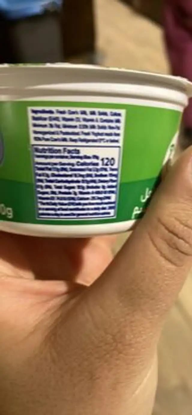 Fresh Yoghurt nutrition facts table