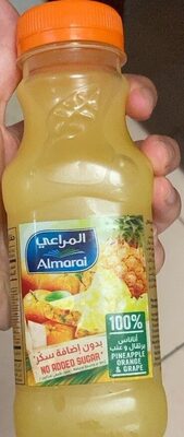 100% pineapple irange & grape