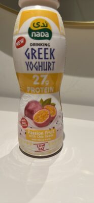 DRINKING GREEK YOGHURT Passion Fruit with Chia Seeds with Mixed Fruits