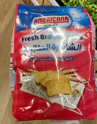Fresh brown rusks