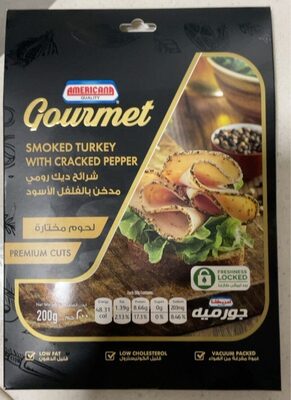 Smoked Turkey with cracked pepper front packaging