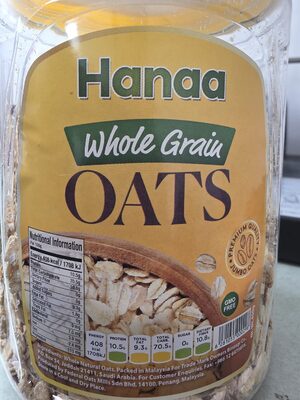 Whole Grain Oats front packaging