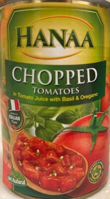 Chopped Tomatoes In Tomato Juice With Basil & Oregano front packaging