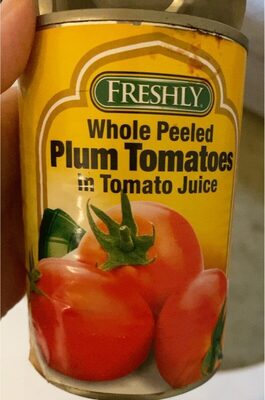 Plum Tomatoes front packaging