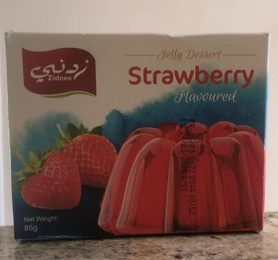 Jelly dessert fraise