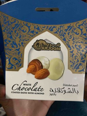 Arjoon white chocolate dates with almond