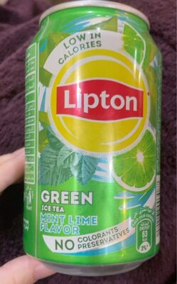 Green iced tea front packaging