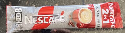 NESCAFE 2 IN 1 SUGAR FREE front packaging