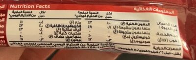 NESCAFE 2 IN 1 SUGAR FREE nutrition facts table