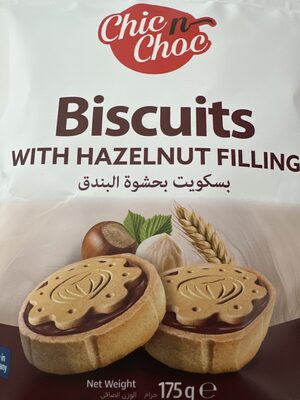 Biscuits with hazelnut filling
