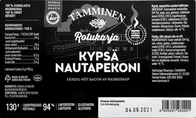 Färdig Nöt Bacon av Rasbosksp