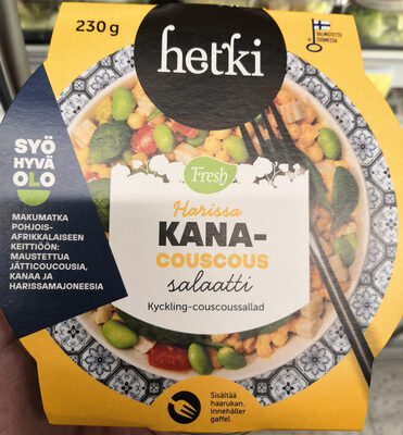 Harissa Kana-Couscoussalaatti