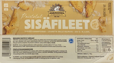 Stekta Kycklinginnerlår front packaging