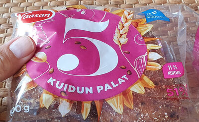 5 kuidun palat front packaging