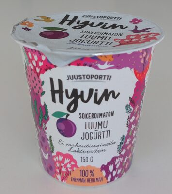 Sokeroimaton luumu jogurtti