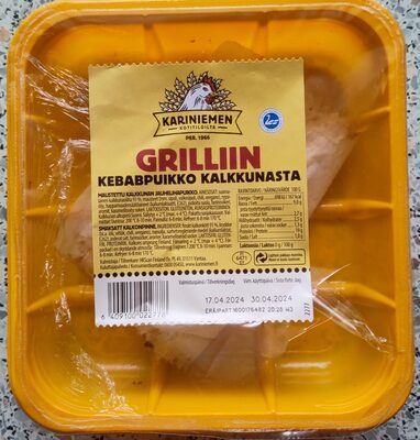 Kebabpuikko kalkkunasta front packaging