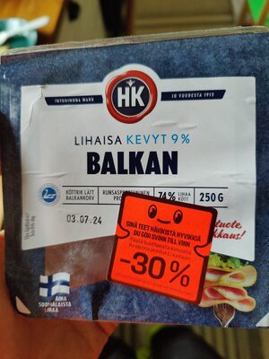 Balkan Lihaisa Kevyt 9%
