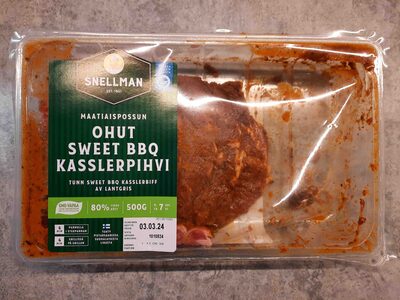 Ohut sweet bbq kasslerpihvi
