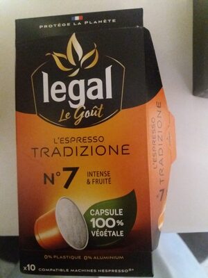 Espresso tradizione capsule végétale N°7